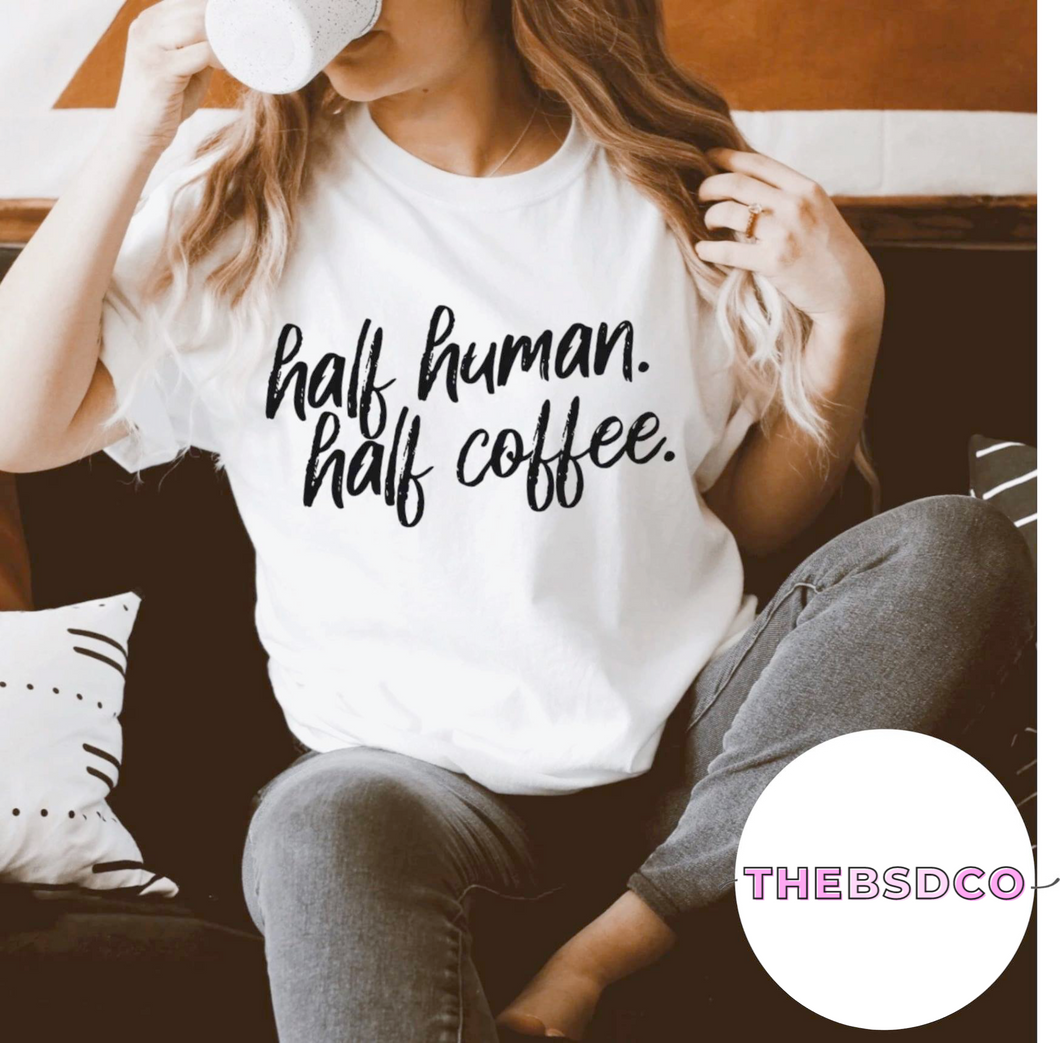 Half human half coffee