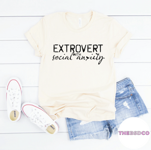 Extrovert with social anxiety