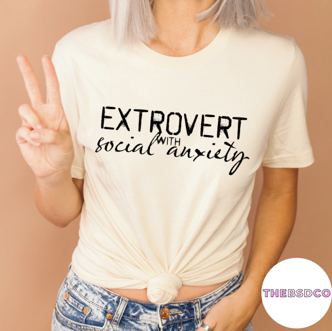 Extrovert with social anxiety